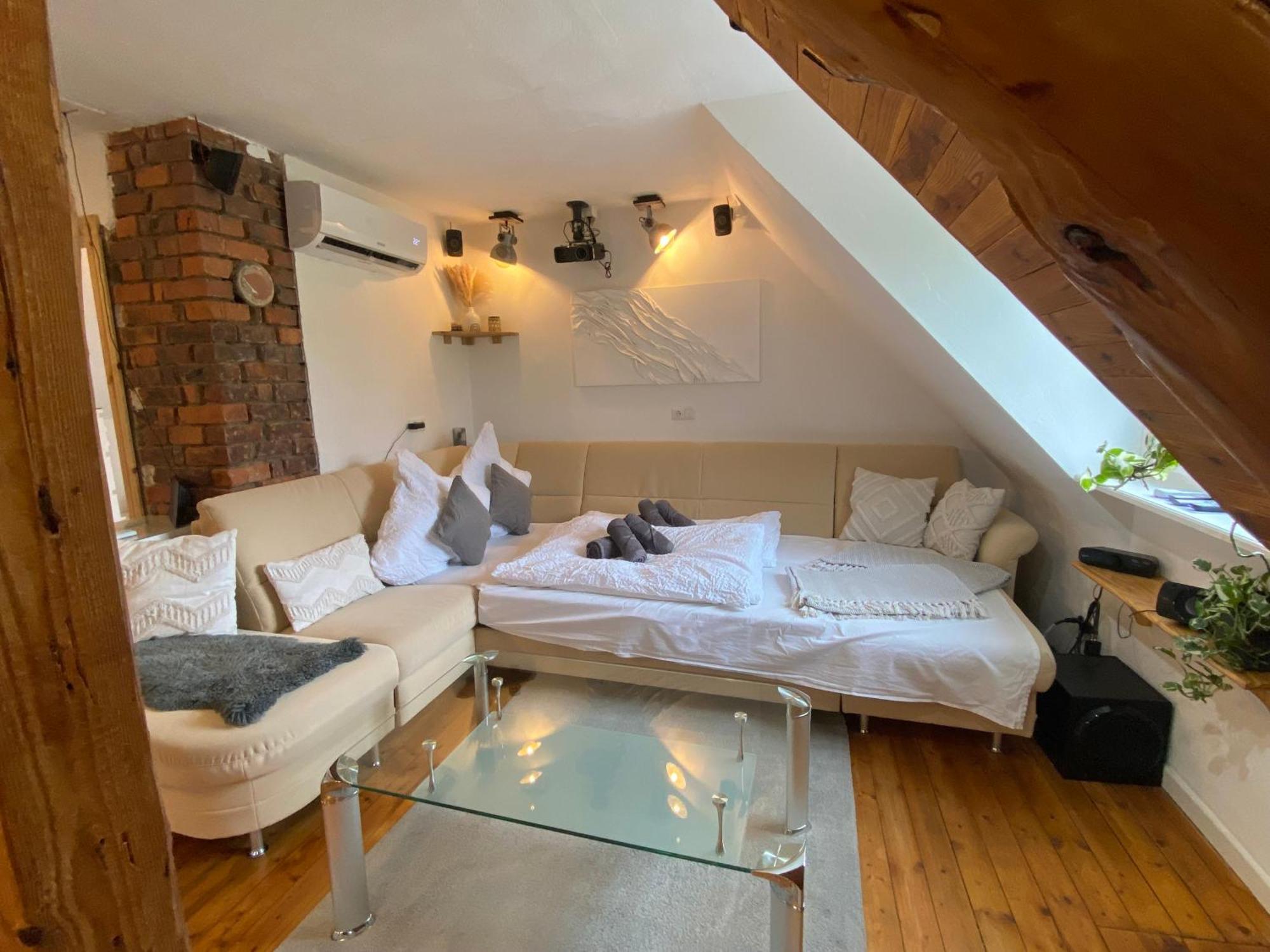 Gemuetliche Rustikale Wohnung Mit Kamin Und Optionalem Whirlpool 바트소베른하임 외부 사진