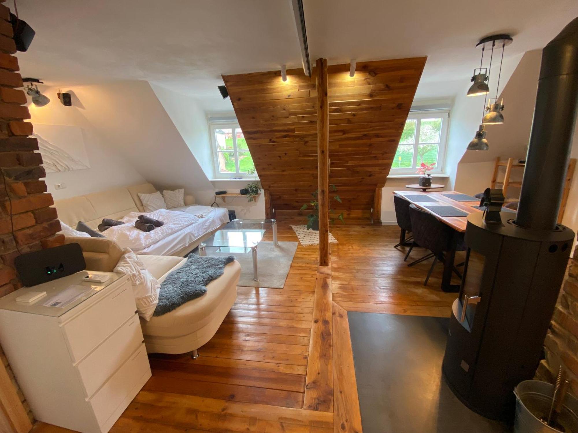 Gemuetliche Rustikale Wohnung Mit Kamin Und Optionalem Whirlpool 바트소베른하임 외부 사진